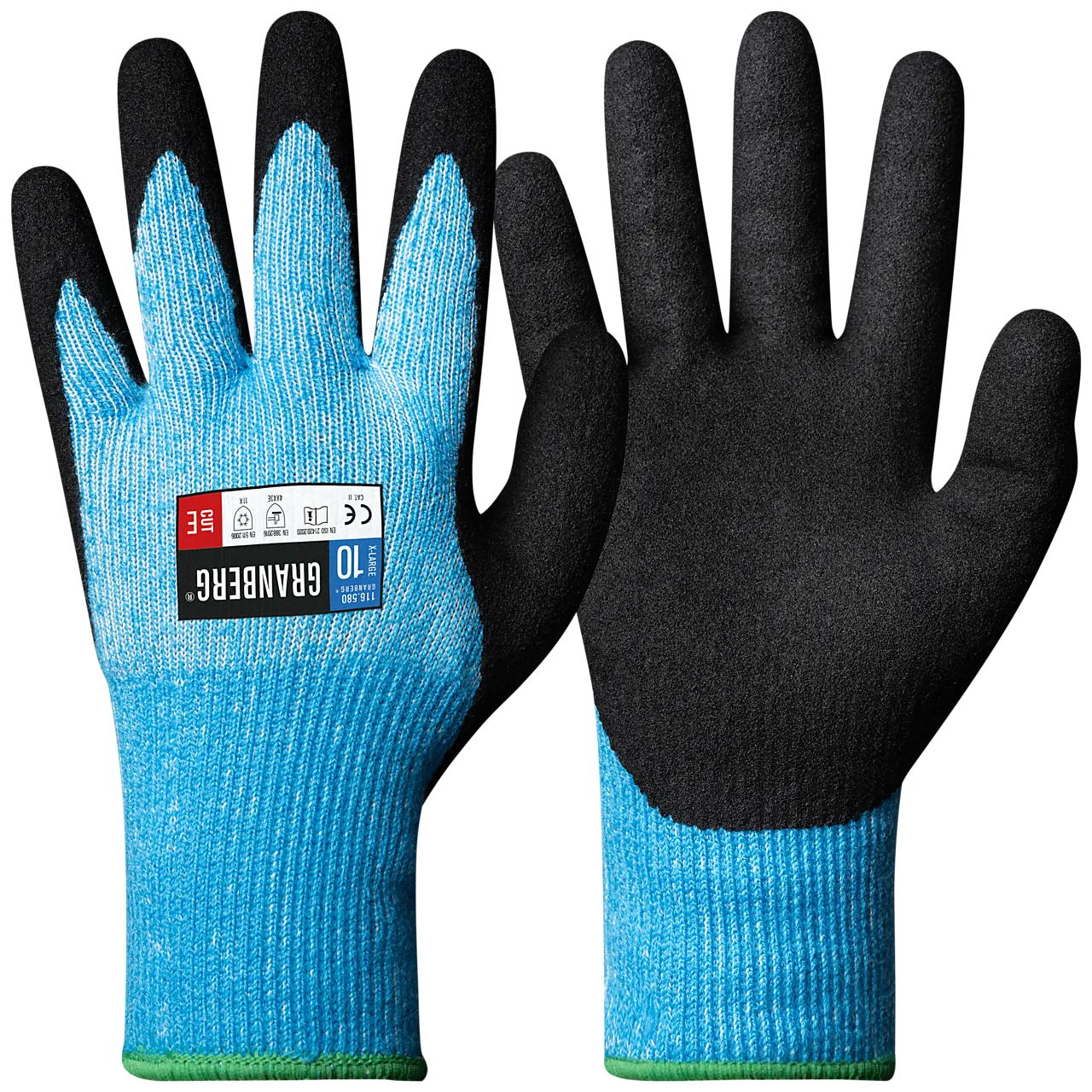 Hanske vinterforet cut 5 str 10