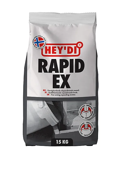 Heydi Rapid Ex15 kg ekspanderende mørtel