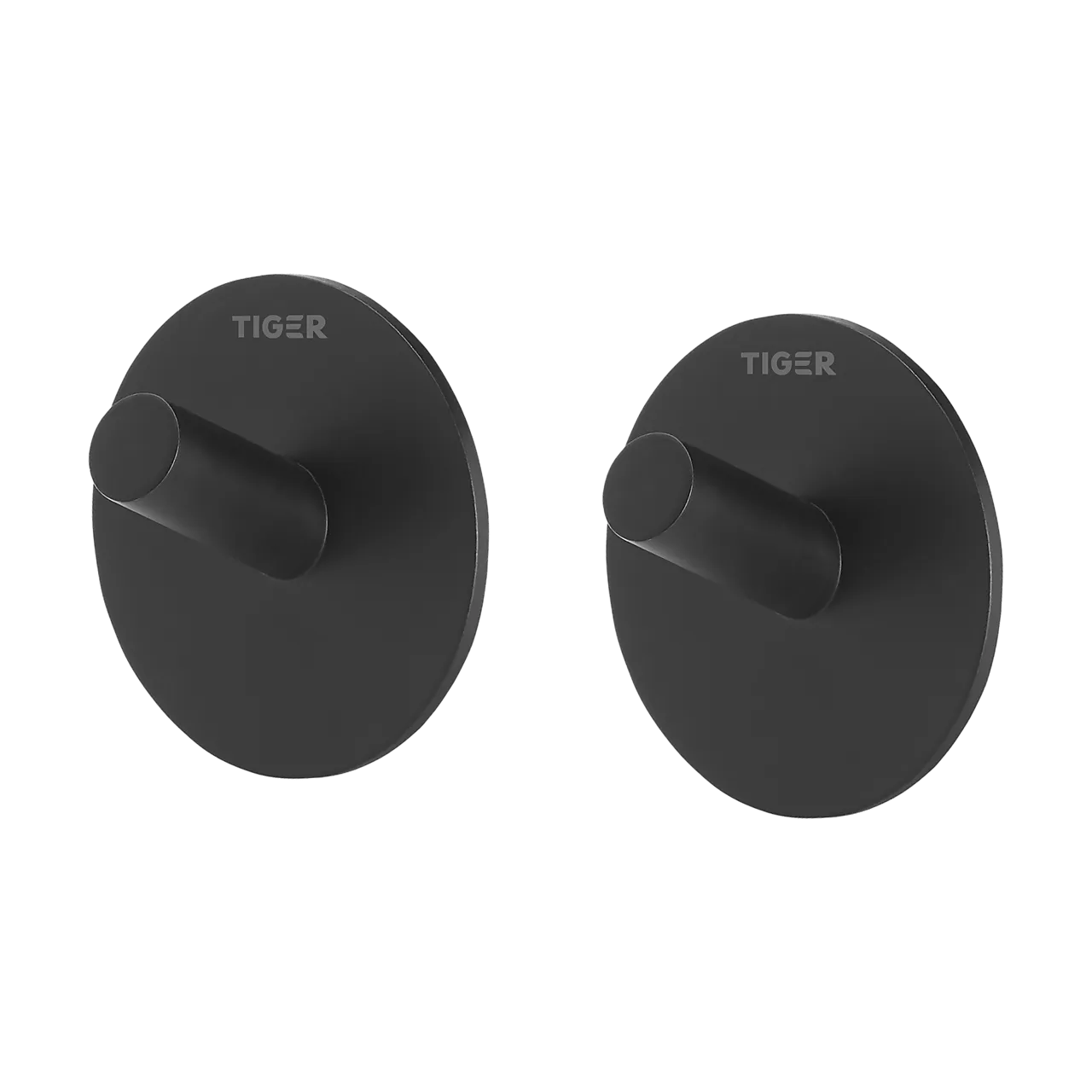 Krok enkel rondo svart matt 2 stk svart matt rustfritt stål null - null - 2 - Miniatyr