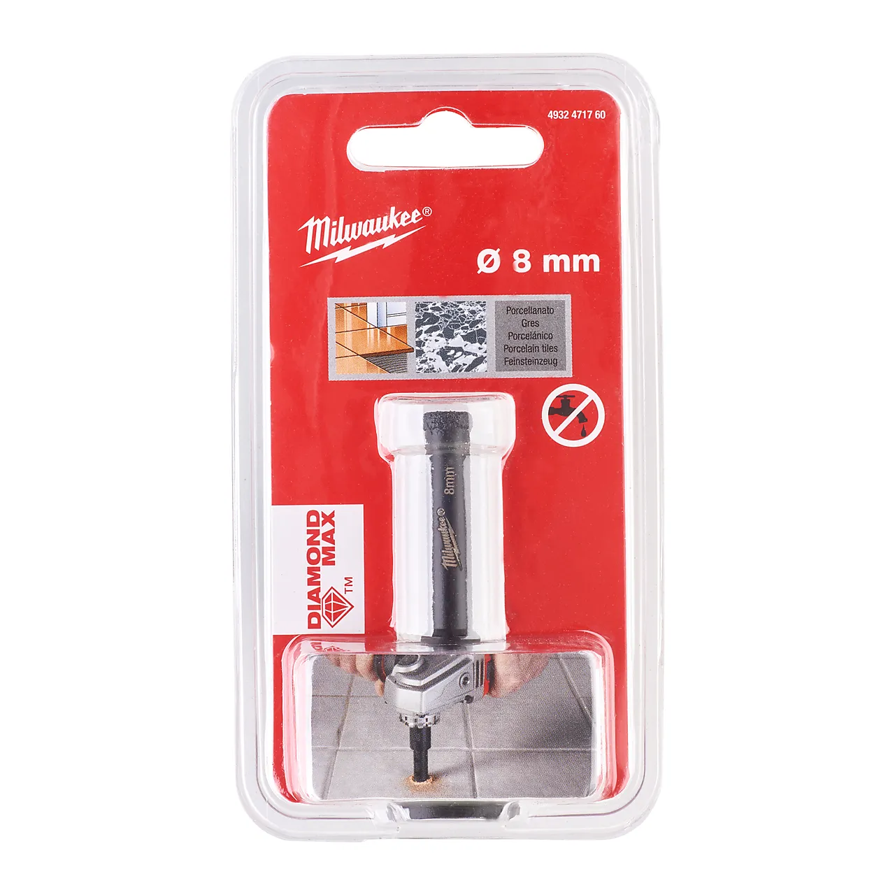 Milwaukee diamantbor M14 8 mm