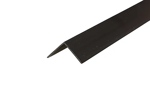 Vinkellist PVC svart 25x25x2600 mm