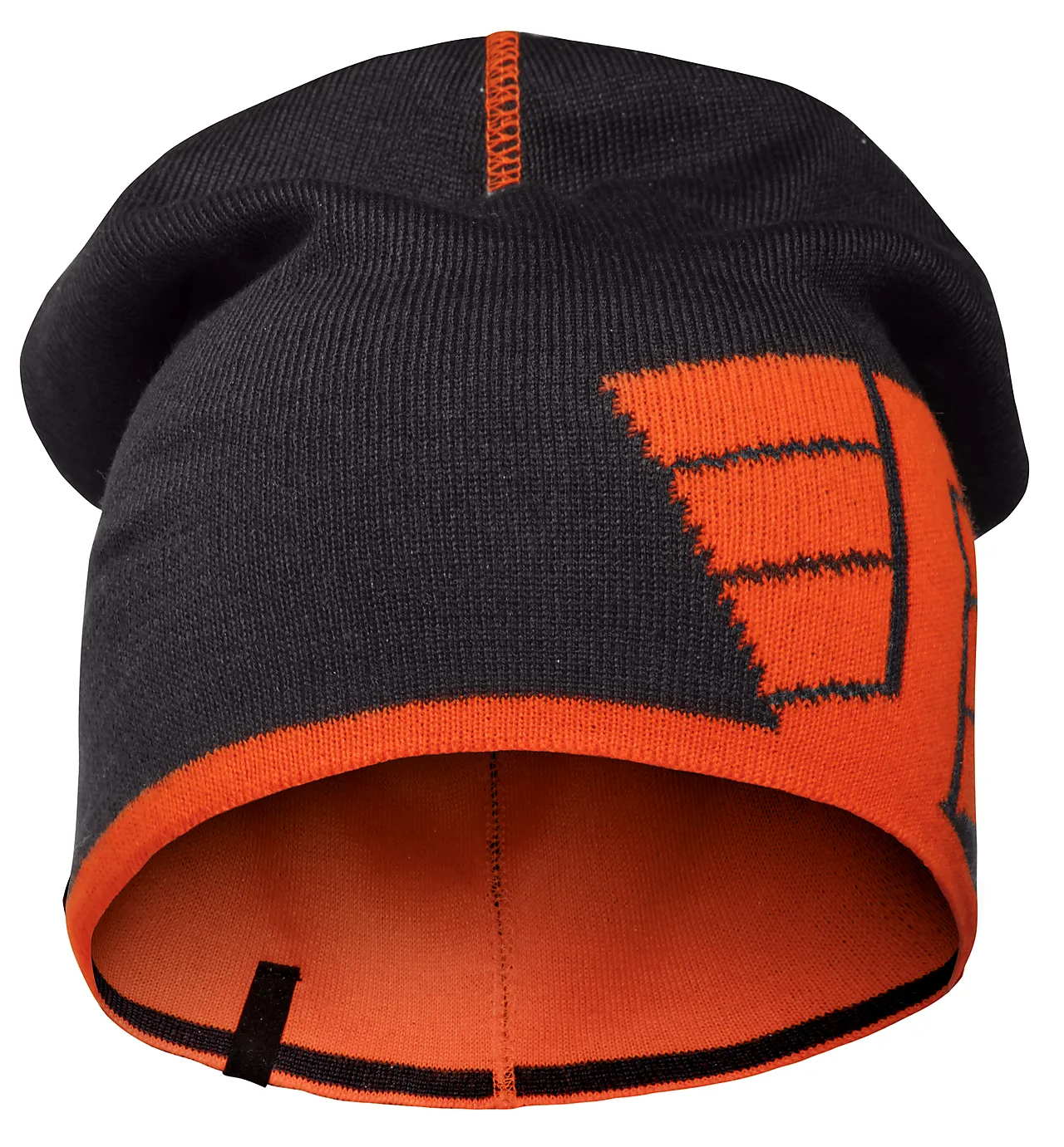Lue i blå og orange one size