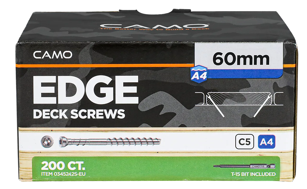 Terrasseskruer skjult A4 4,2x60 mm 200 stk null - 4,2x60 - 3 - Miniatyr