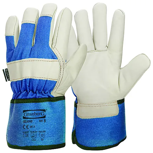 Hanske oksehud vinterforet str 11