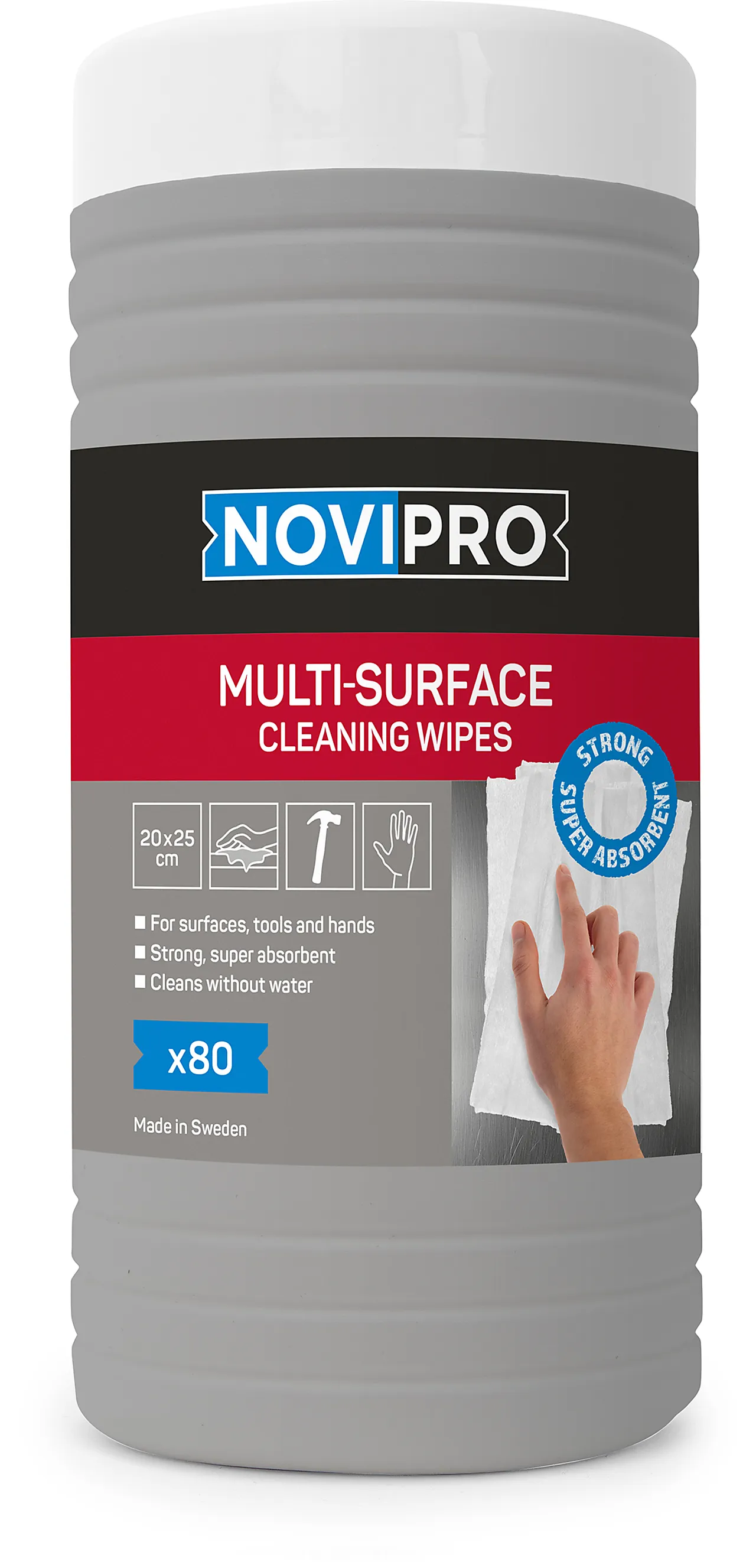 Novipro wipes multisurface 80 stk