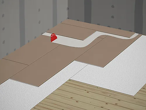 Gipsplate for gulv 600x2400x12,5 mm