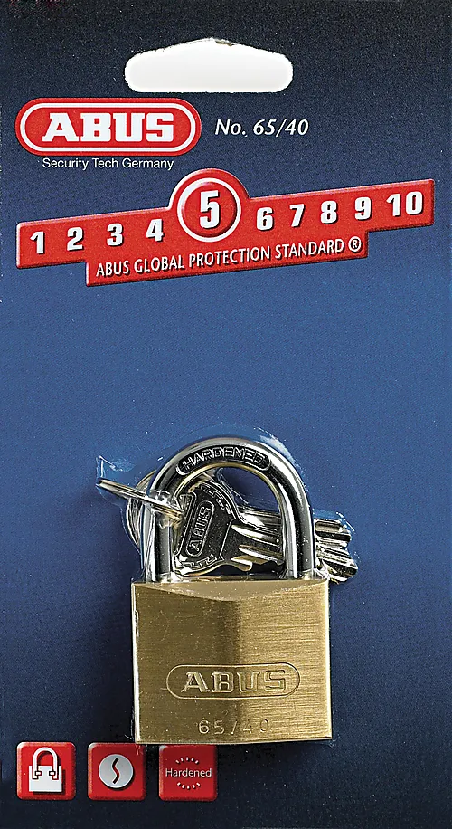Hengelås 65/40 c messinglås abus