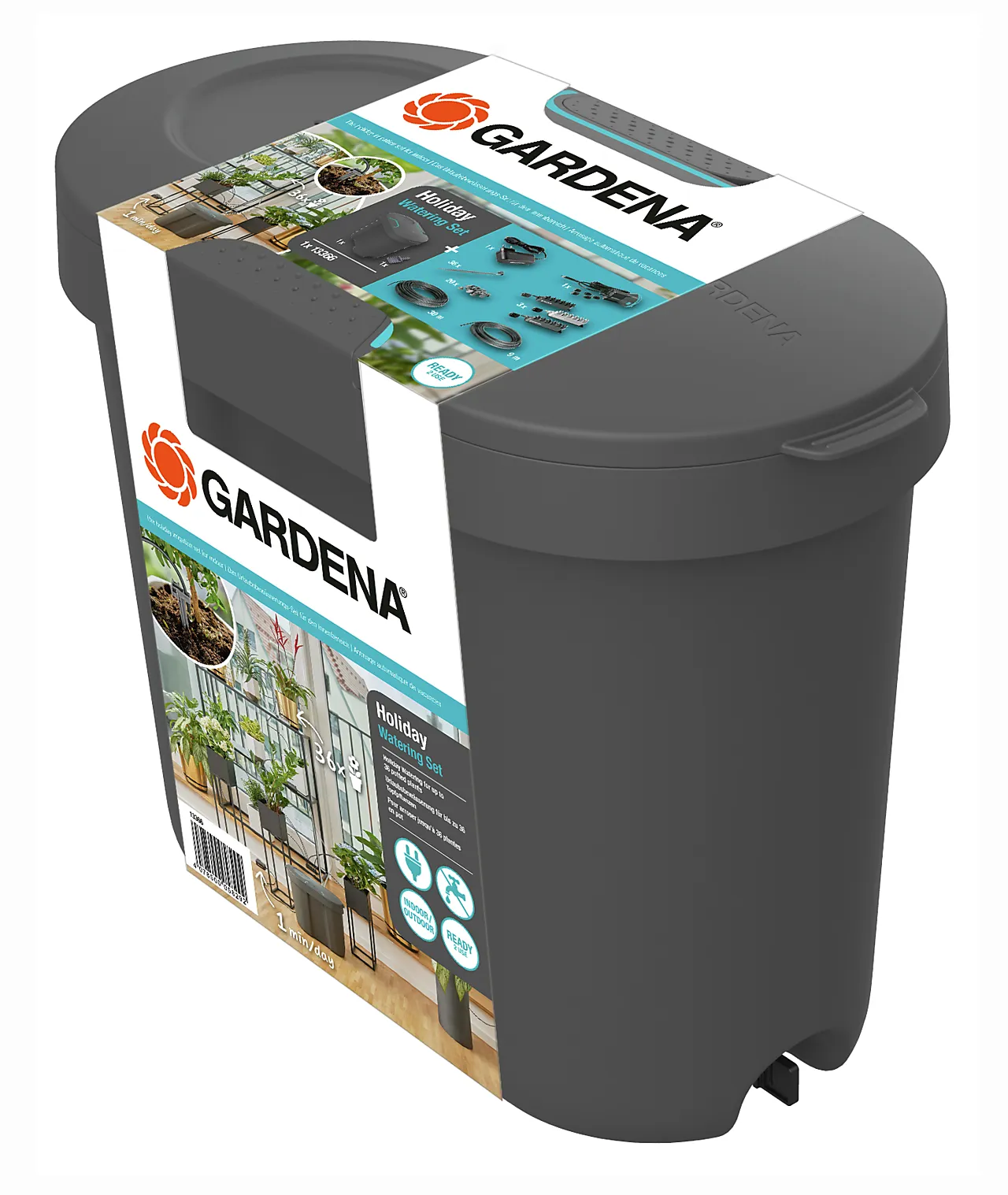 Ferievanningssett med vannbeholder null - null - 2 - Miniatyr