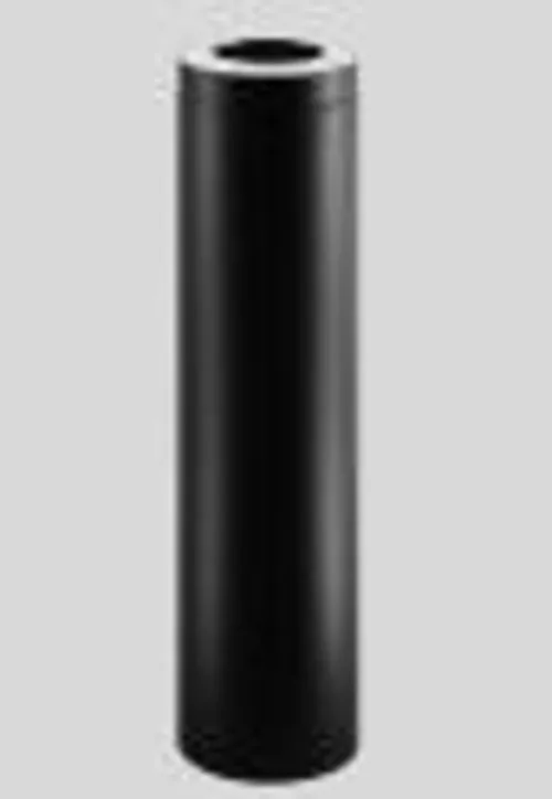 Startboksrør 50cm sort ø150 pms25 halvisolert