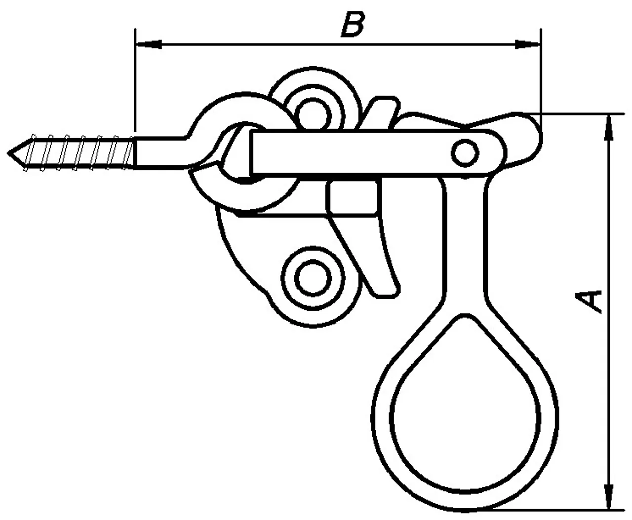 Vinduslukker m/øyeskr hv 9531 hvit null - null - 2 - Miniatyr