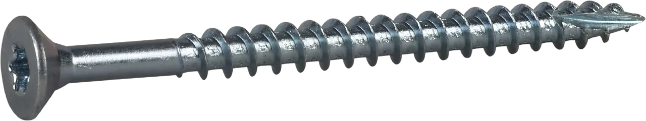 Treskrue inv sh hg 6x80 fzb a-100 senkhode helgjenget blankforsinket Treskrue inv sh hg 6x80 fzb a-100 senkhode helgjenget blankforsinket