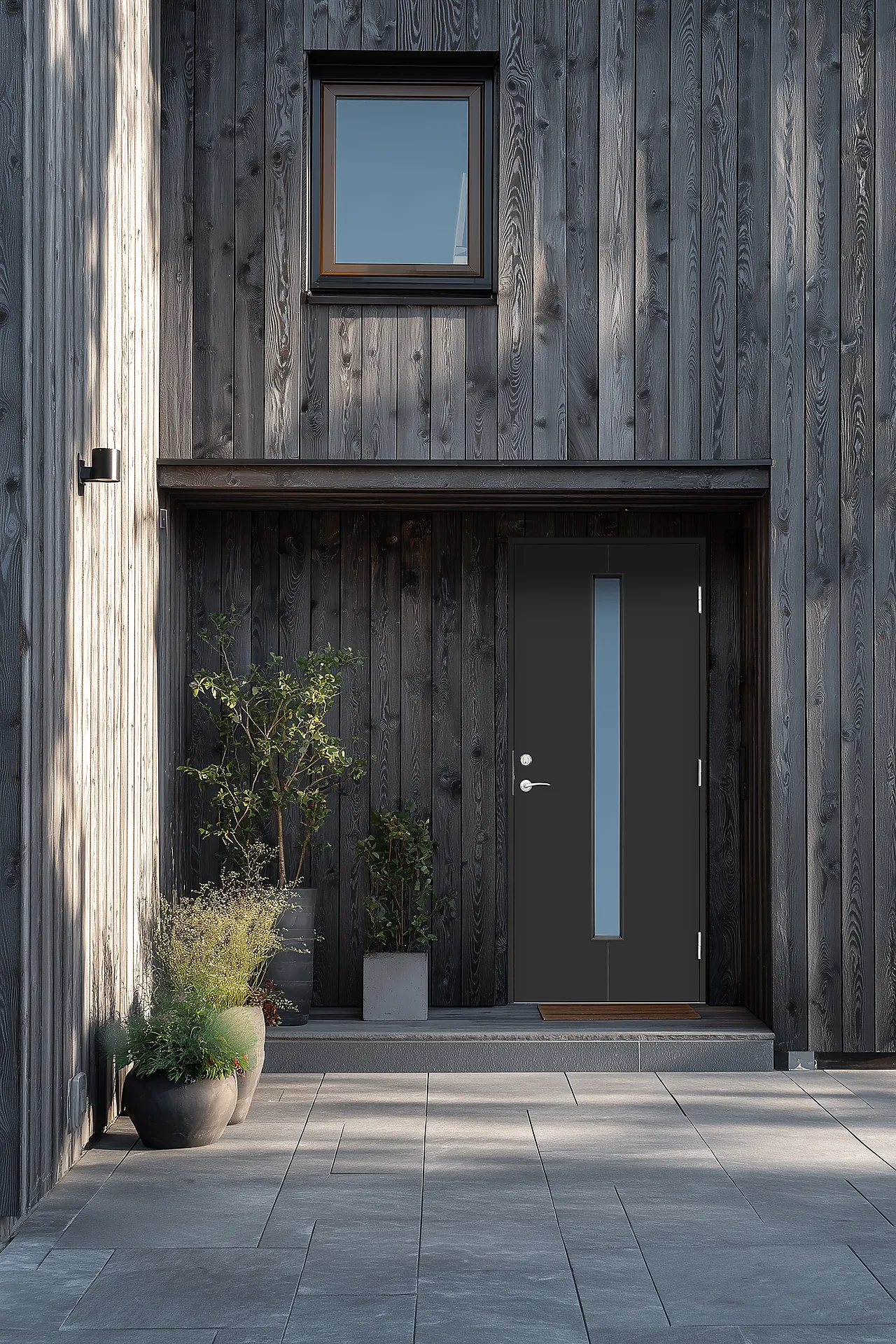 Ytterdør Linnea Pluss 110x210 cm dempet sort venstre null - 110x210 cm - 2 - Miniatyr