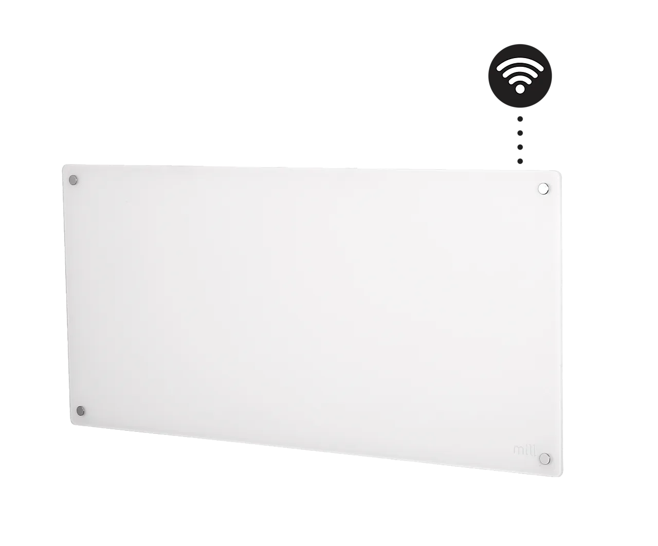 Mill panelovn WiFi Gen 4 glass 1000W hvit