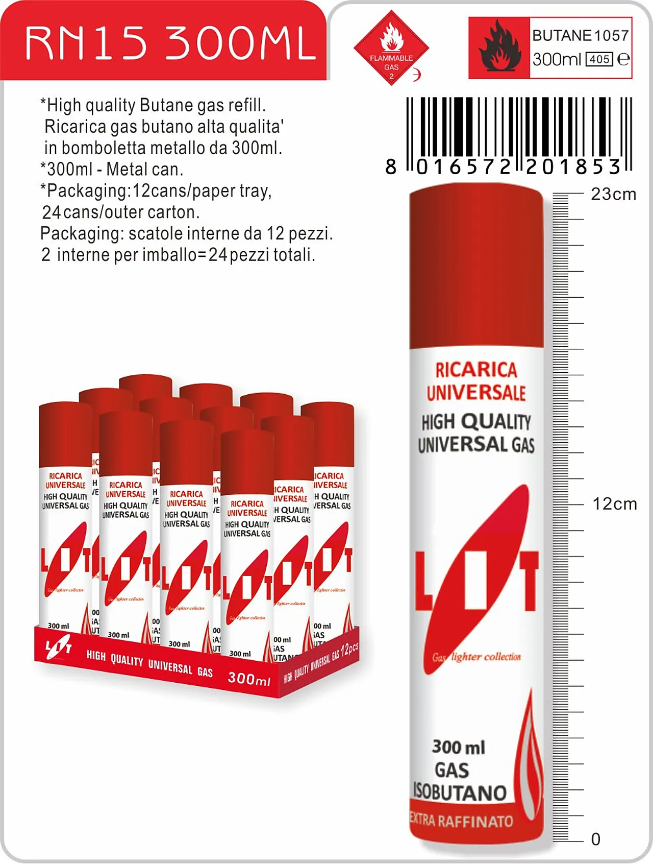 Lightergass refill 300 ml Lightergass refill 300 ml