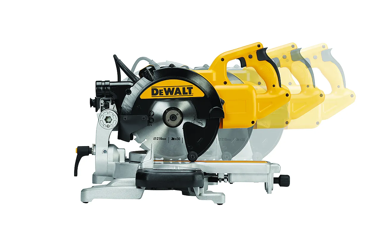 Kapp- og gjærsag 1400W DWS774-QS, 250x62 mm Kapp- og gjærsag 1400W DWS774-QS, 250x62 mm