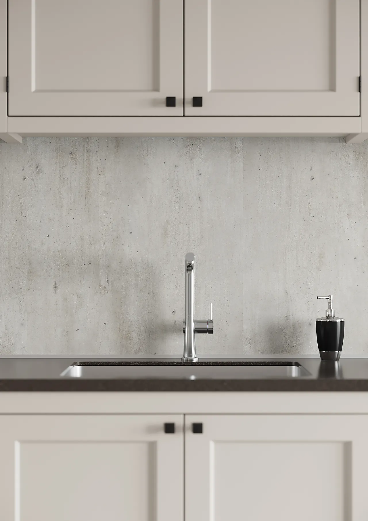 Kjøkkenplate 2204-K00 Cracked Cement 11x620x580 mm null - null - 2 - Miniatyr