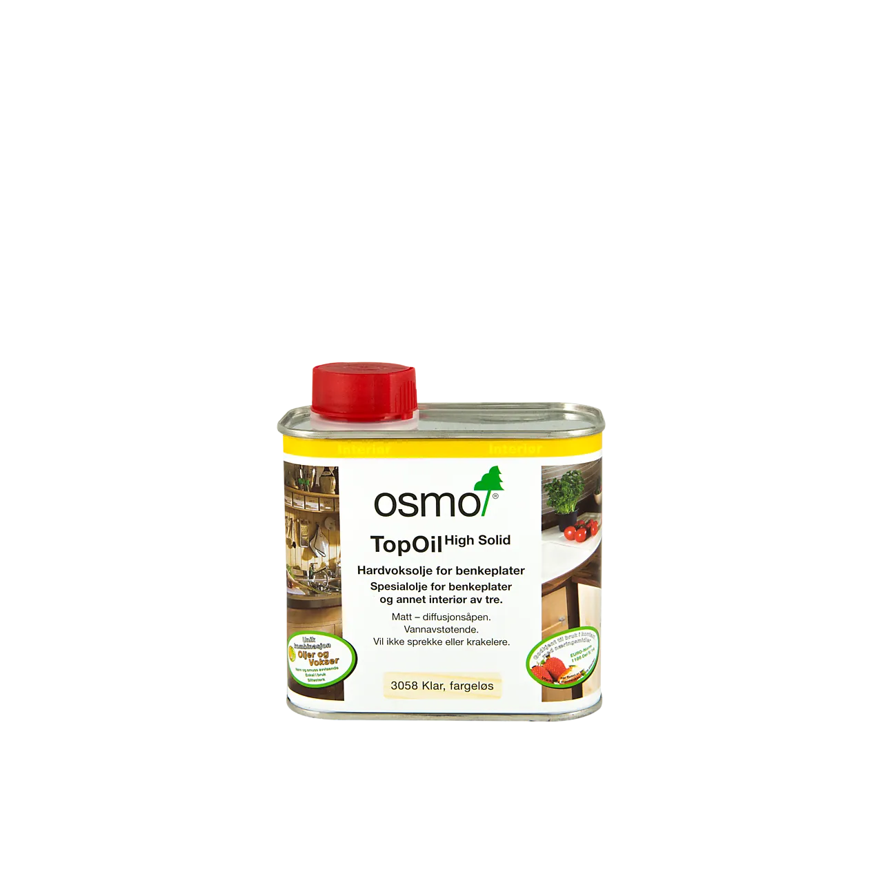 Hardvoksolje TopOil 3058 0,5 liter matt Hardvoksolje TopOil 3058 0,5 liter matt