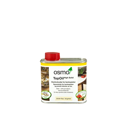 Hardvoksolje TopOil 3058 0,5 liter matt