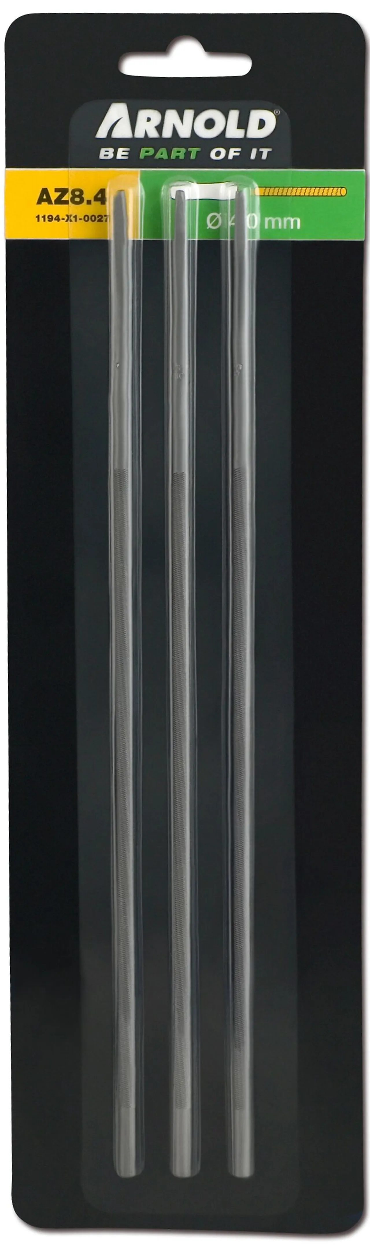 ARNOLD Rundfil 4 mm, 3-pakk