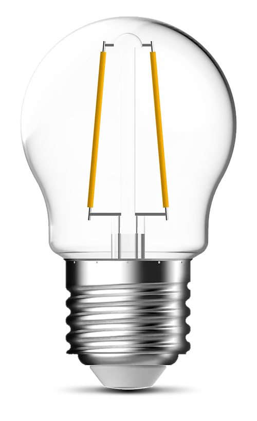 Lyspære led filament klotpære mini globe E27 5 Watt