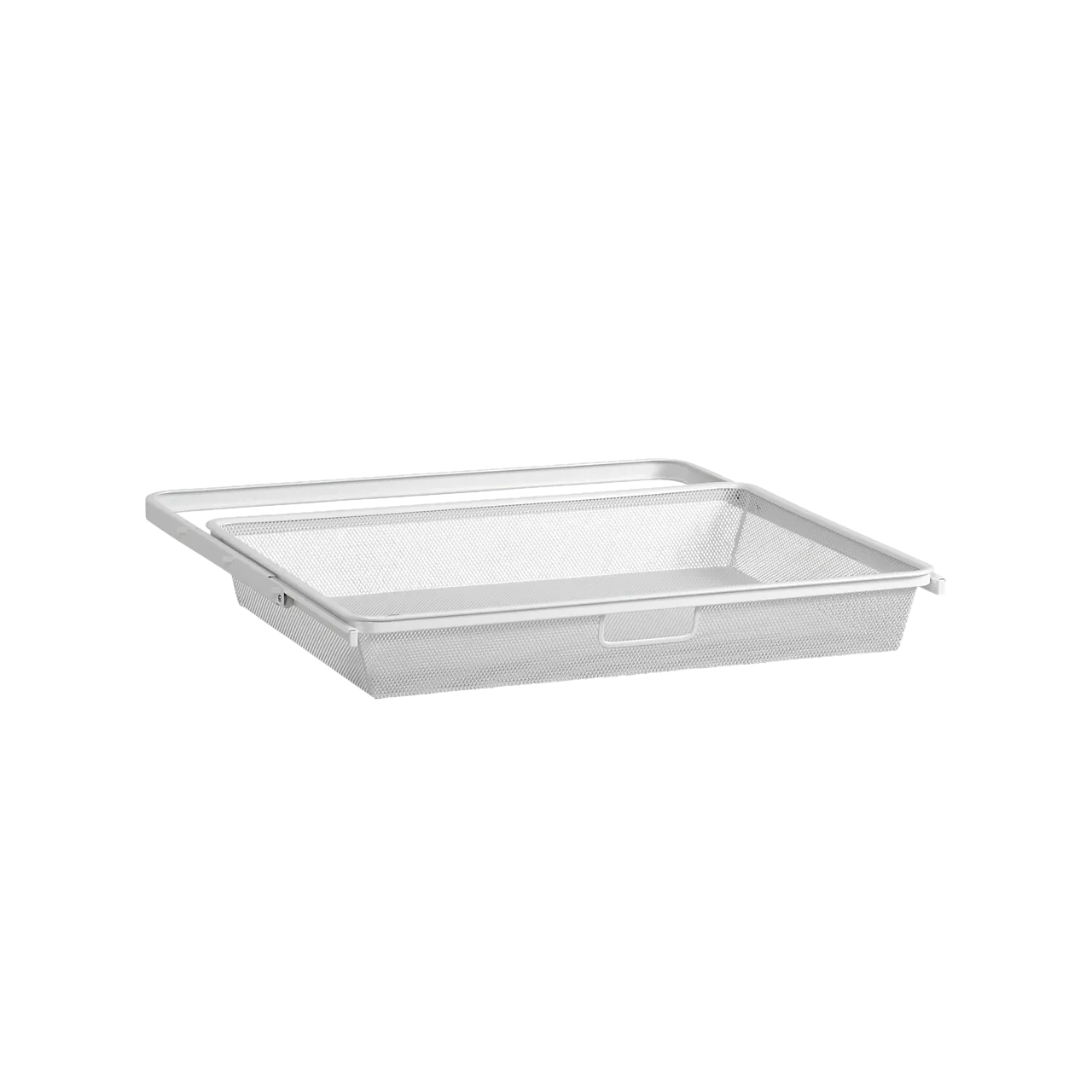 Meshkurv uttrekkbar 605x430x85 mm med kurvramme hvit