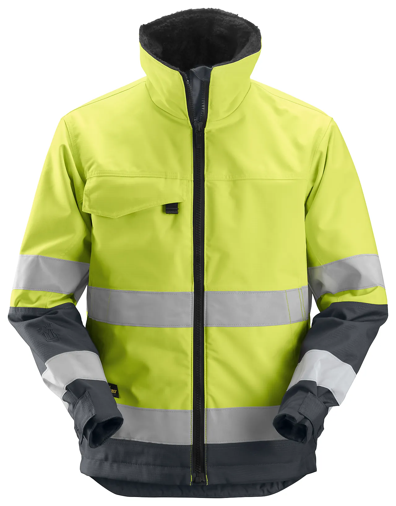 Snickers vinterjakke 1138 core highvis str S gul klasse 6