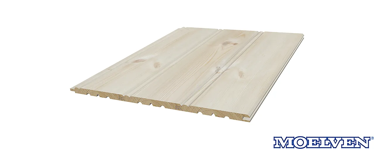 Furu 14X120 Perlestaffpanel Natur null - null - 2 - Miniatyr