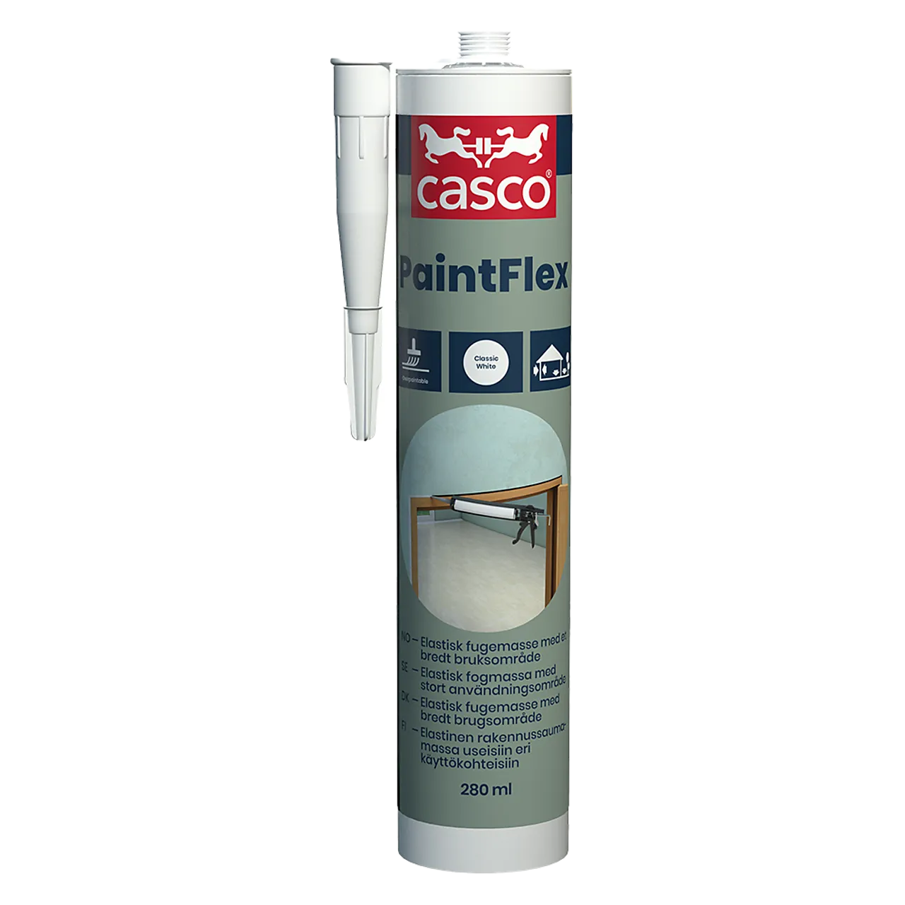 Fugemasse paintflex klassisk hvit 280 ml Fugemasse paintflex klassisk hvit 280 ml