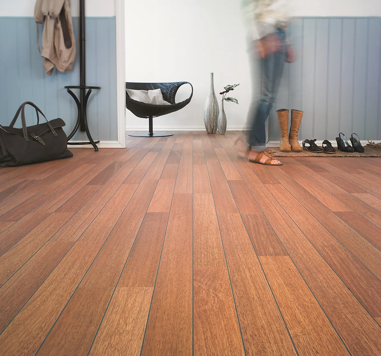 Høytrykkslaminat 1-stav eik original doussie oljet null - null - 2 - Miniatyr