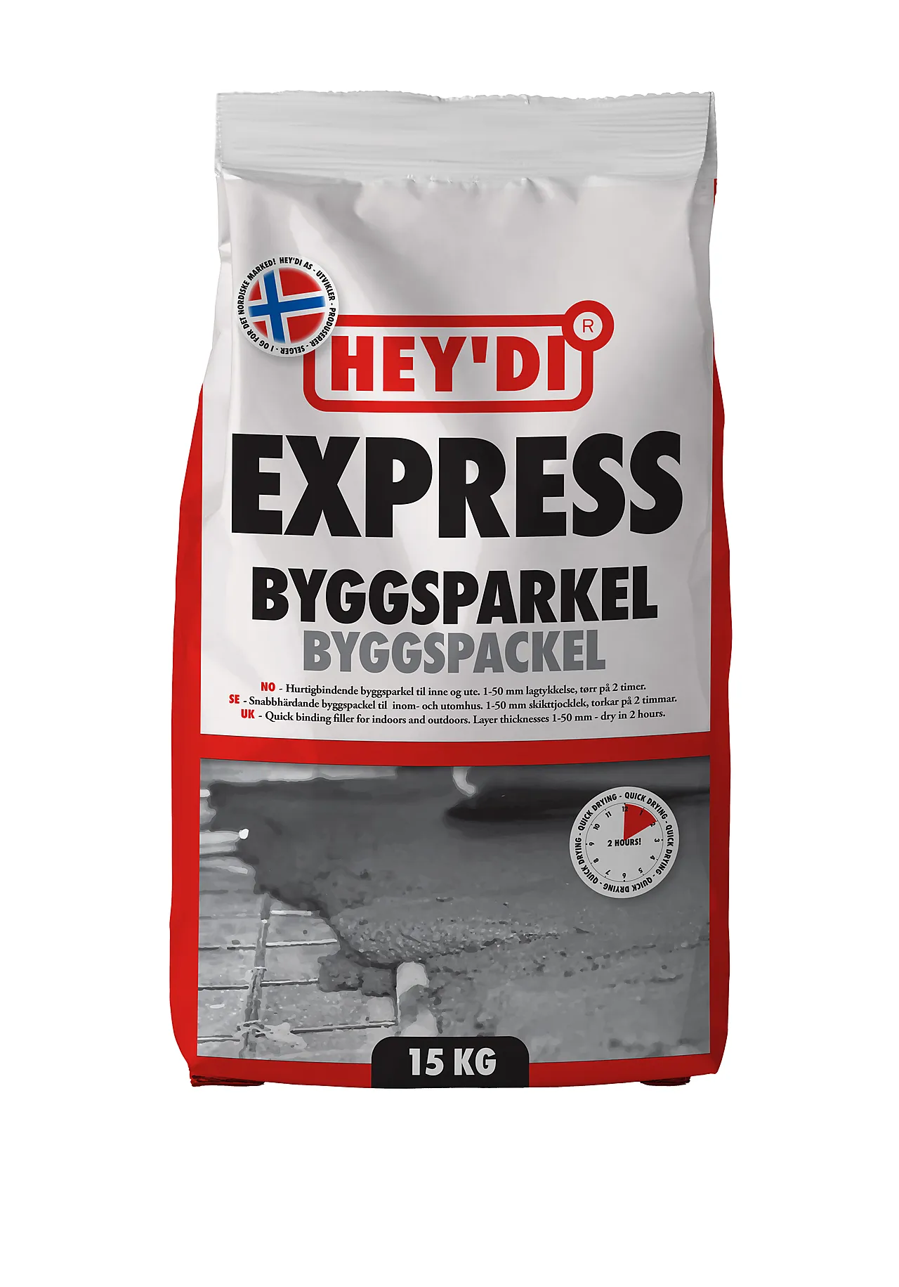 Avrettingsmasse express 15 kg hurtigherdende gulvsparkel Avrettingsmasse express 15 kg hurtigherdende gulvsparkel