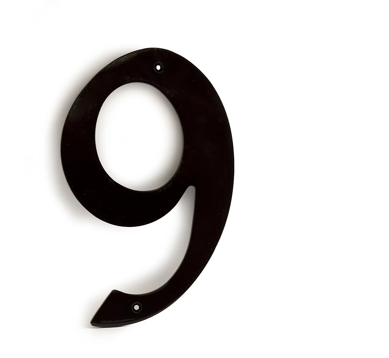 Husnummer 573-9 sort sbhøyde 205mm