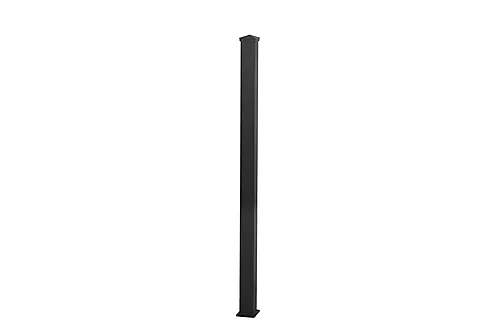 Stolpe alu m/hatt 152 cm sort