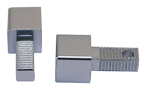 Hjørnestift 10mm polert alum squarejolly pakke a 2 stk