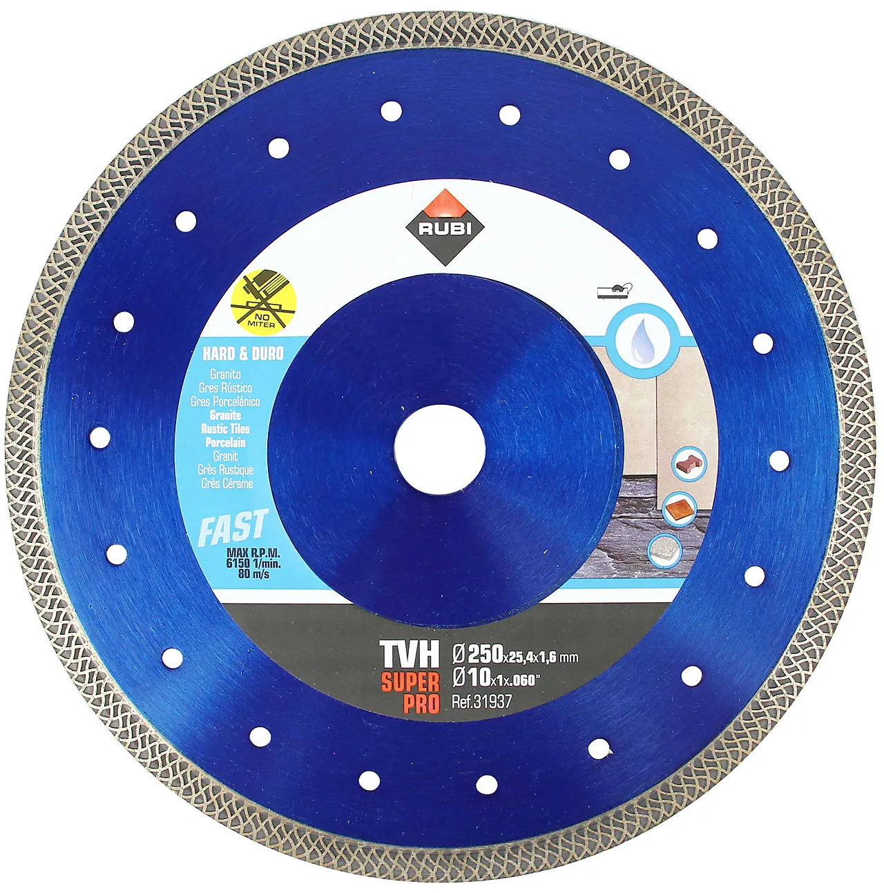 Diamantblad tvh superpro 250x25,4mm rubi null - null - 2 - Miniatyr