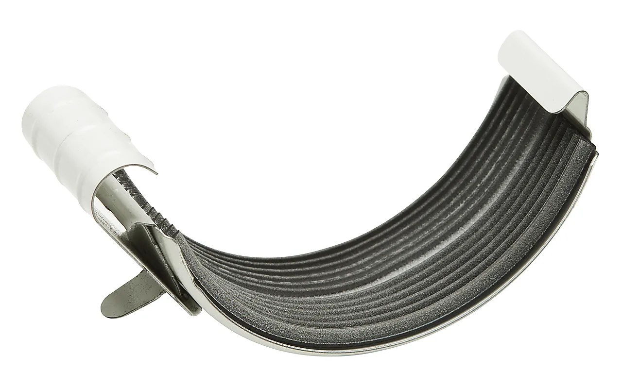 Skjøtestykke 06 takrenne stål hvit Skjøtestykke 06 takrenne stål hvit