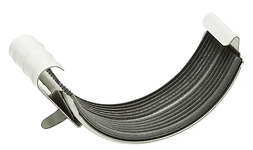 Skjøtestykke 06 takrenne stål hvit
