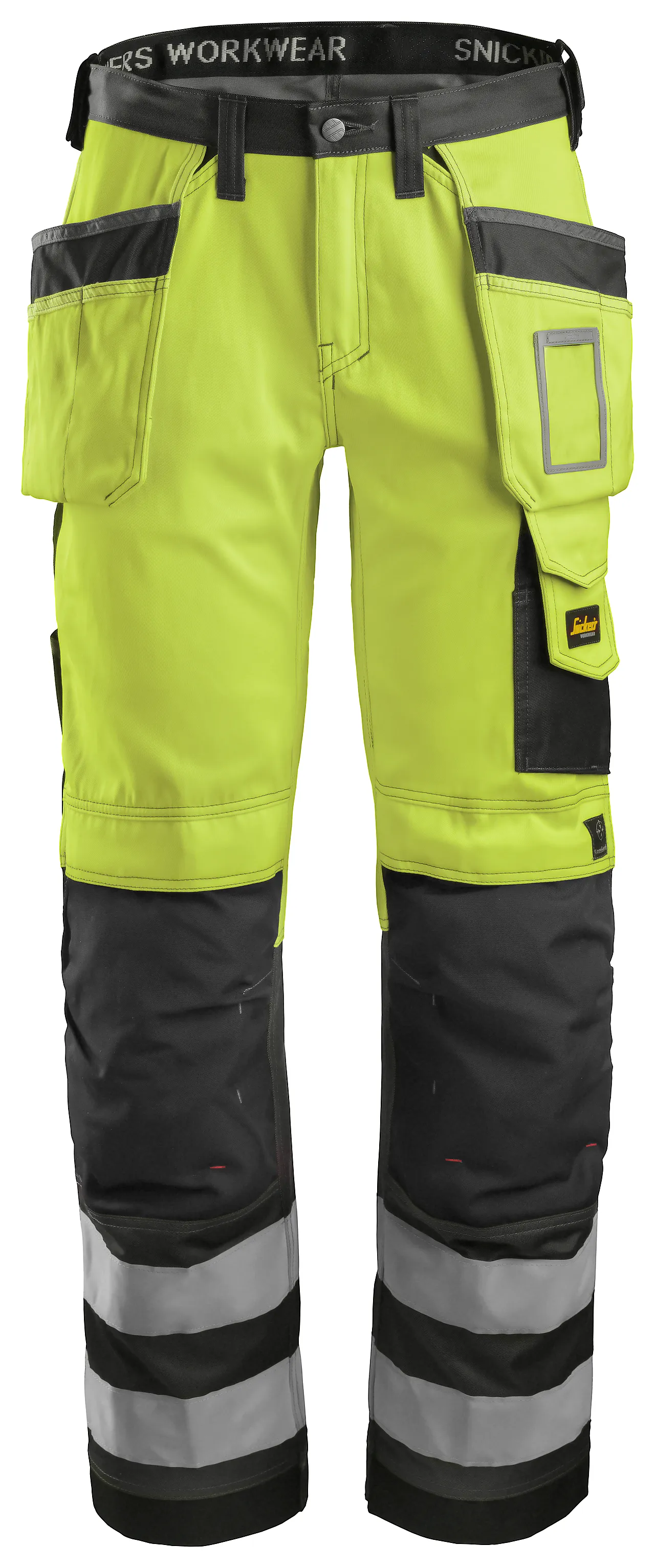 Arbeidsbukse high-vis 3233 gul/sort str 248