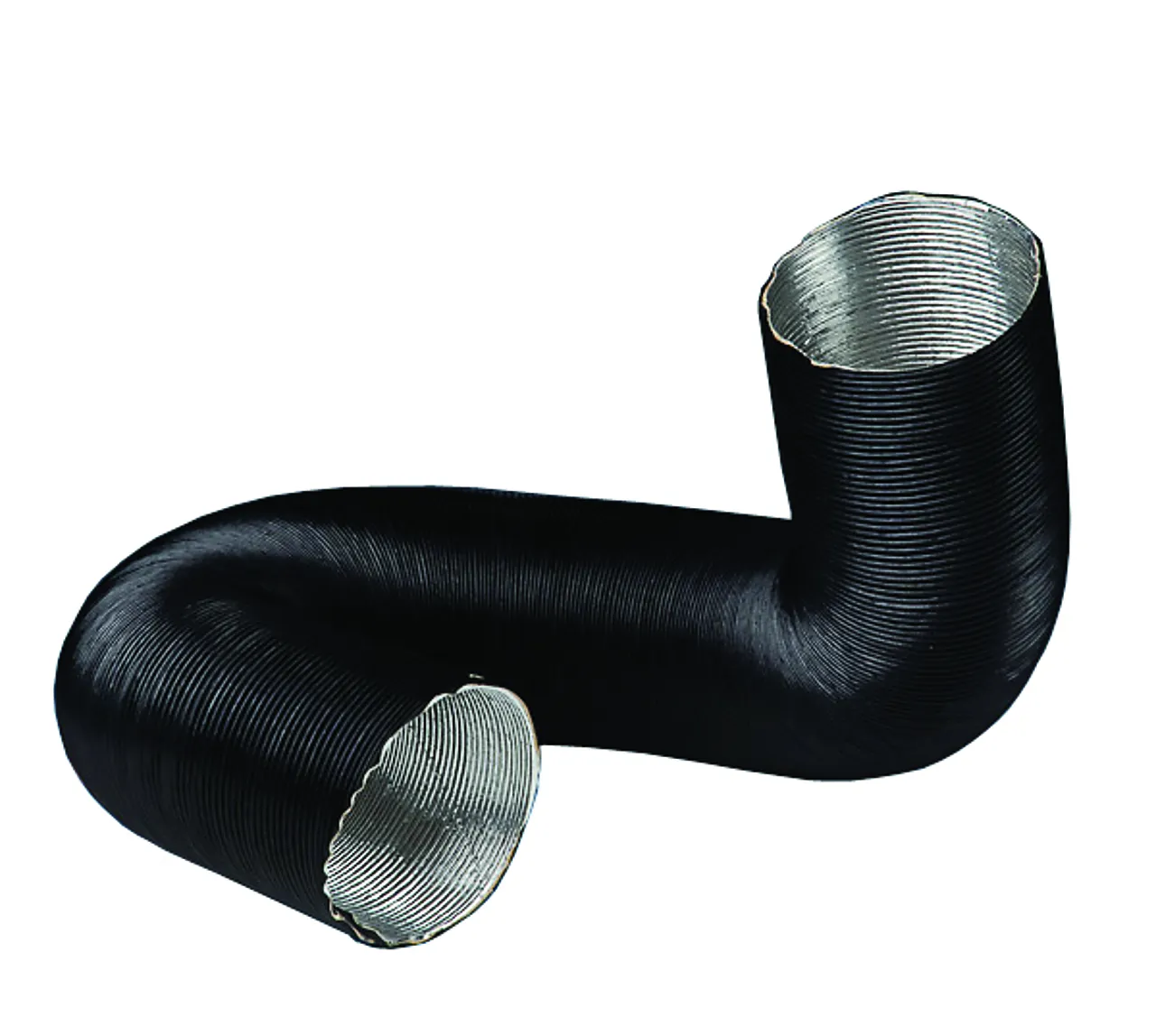 Tilluftsslange sort Ø100 mm 1 m Tilluftsslange sort Ø100 mm 1 m