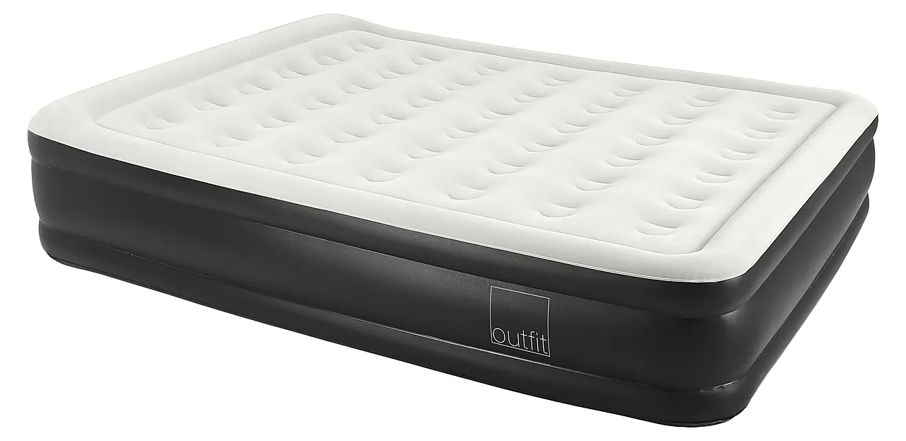 Luftmadrass dobbel m/pumpe pvc