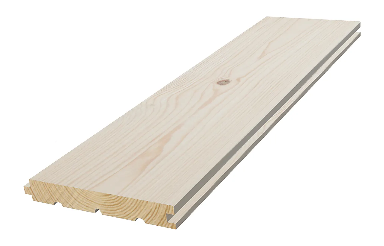 Furu 20x110/117 herregård sprekk oljet arctic børstet