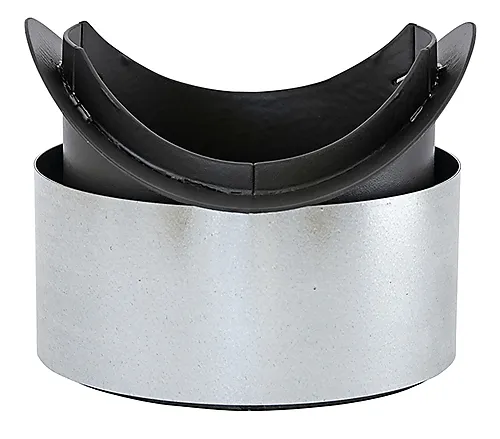 Røkinnføring Ø 150x60 mm Schiedel/Leca matt sort emalje