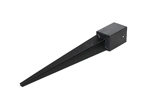 Stolpespyd 90 mm sort