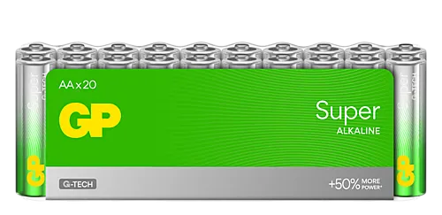Batteri super alkaline AA/LR6 20-pakk