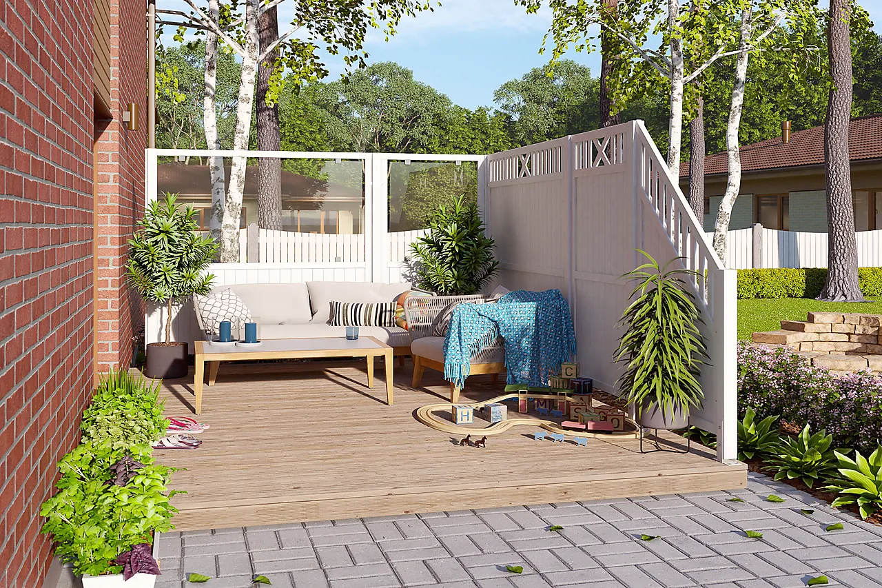 Levegg Elke hvit 3 90x180/90 cm null - 90x180/90 - 2 - Miniatyr