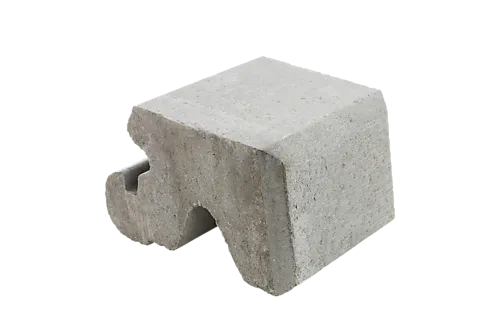 Støttemur mini grå 25x28x17 cm