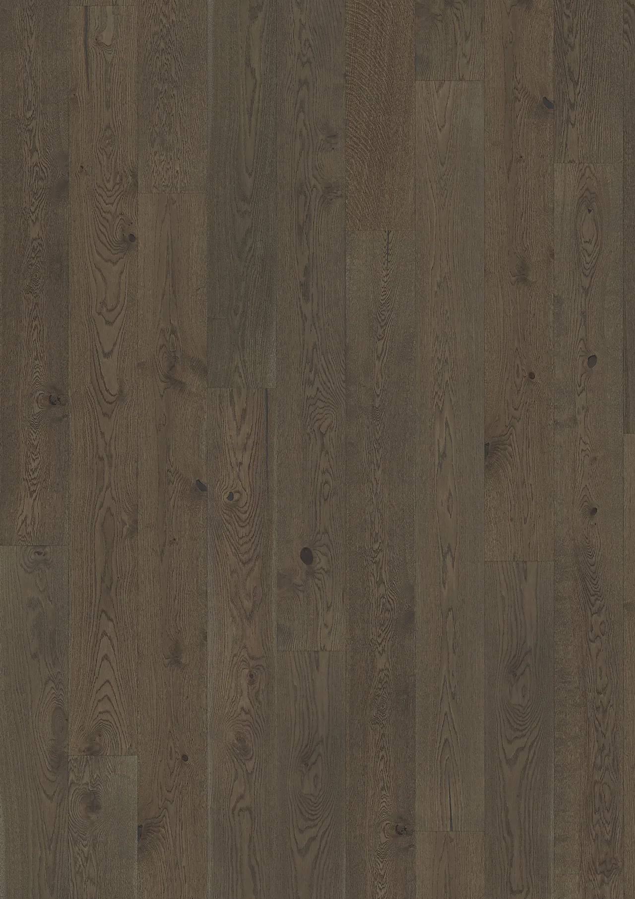 Parkett charcoal light plank mikrofased børstet ultramatt brun