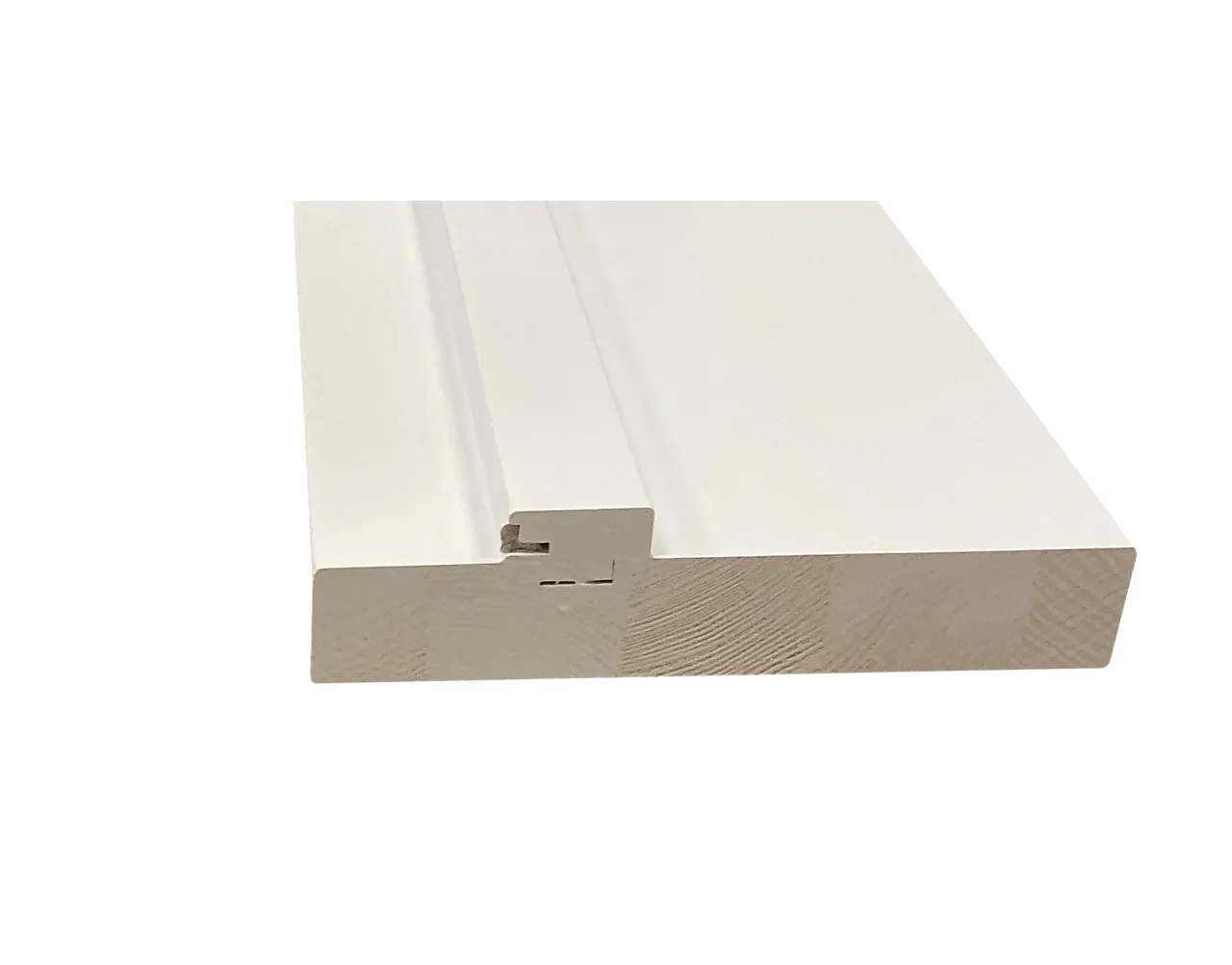 Karmlist sett 122 mm flat terskel m/demping hvit bomull S0502-Y 90x210 cm