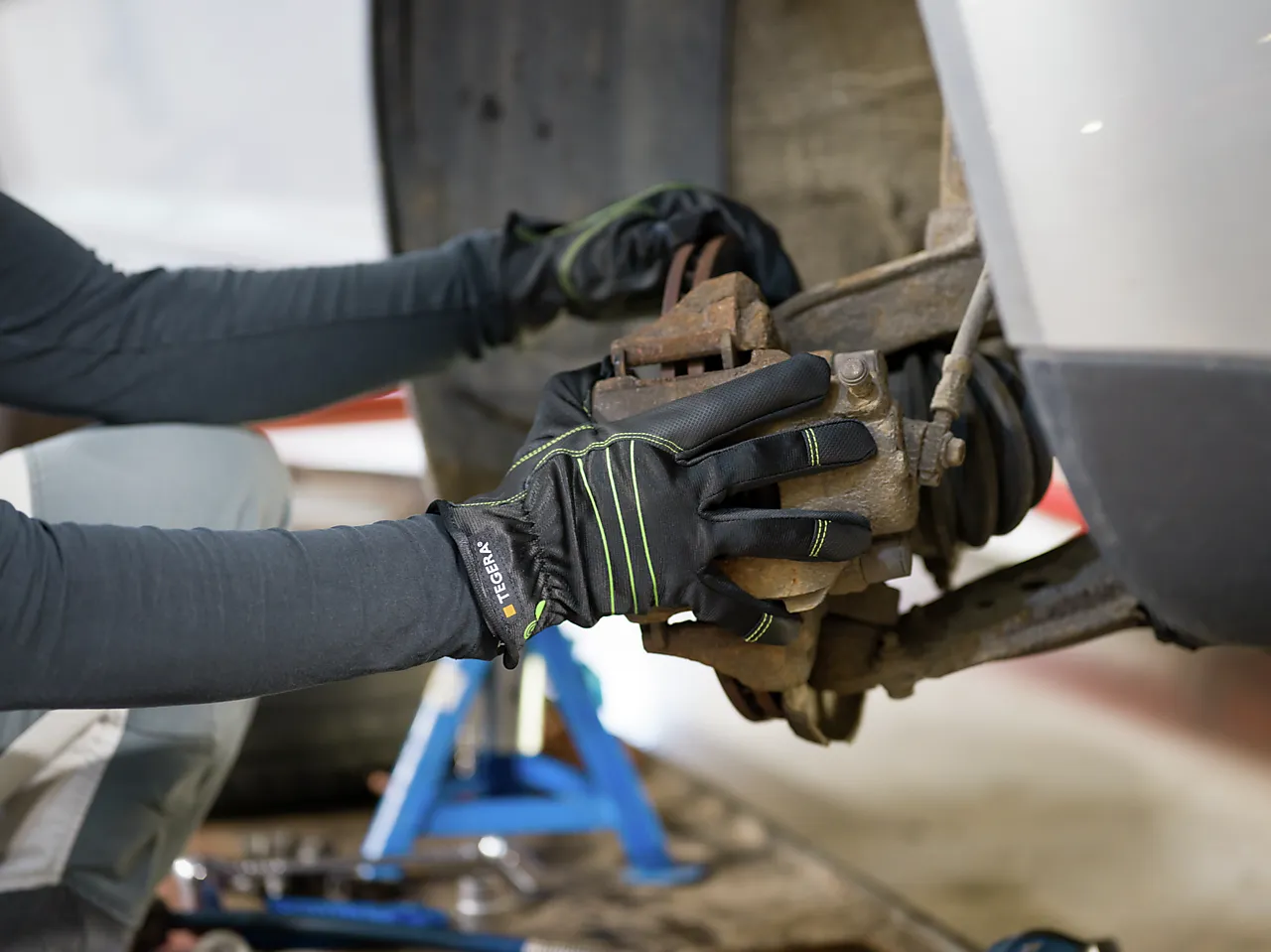 Lærhanske syntetiske 520 11 tegera null - null - 3 - Miniatyr