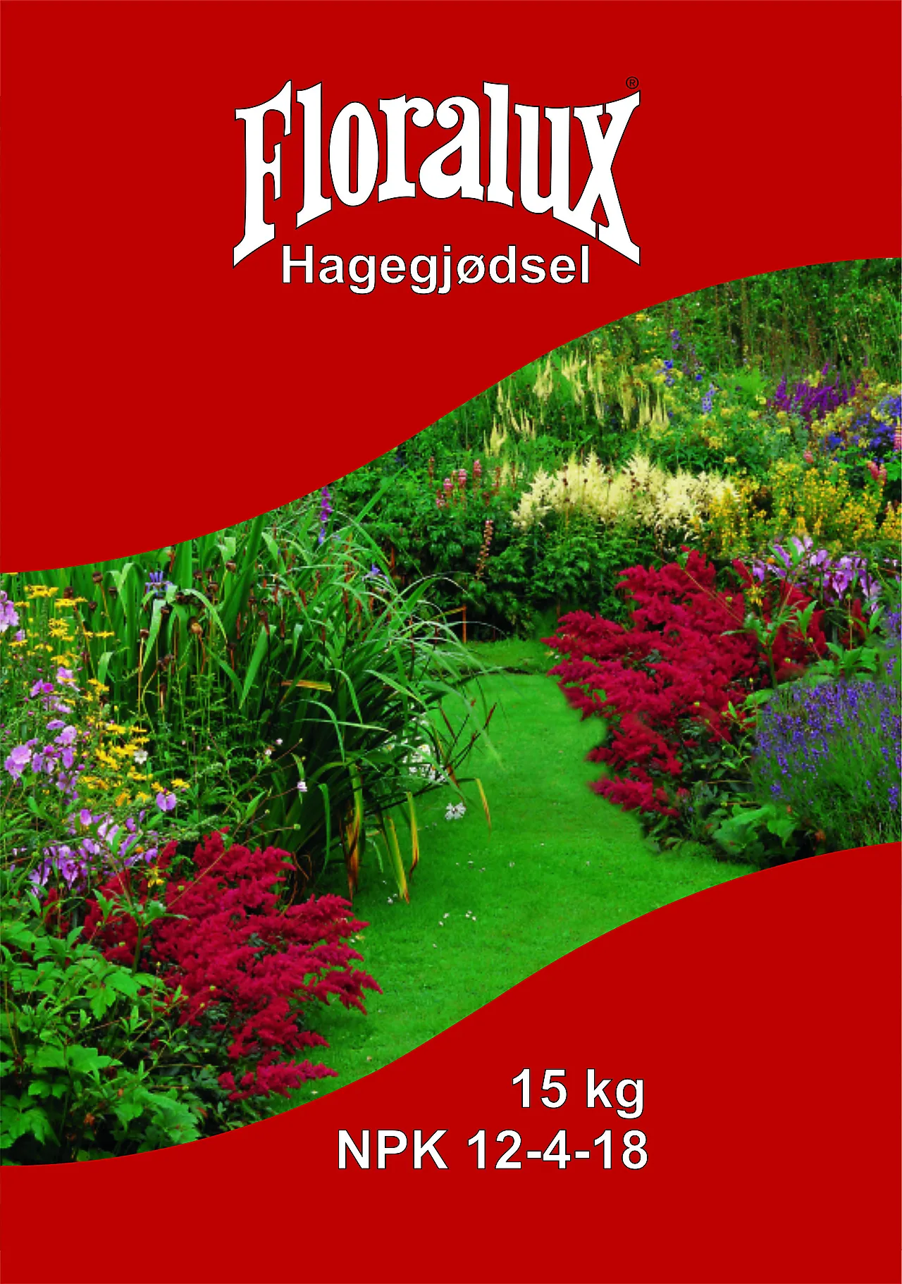 Hagegjødsel 7,5 kg floralux gjødsel npk 12-4-18 null - null - 2 - Miniatyr