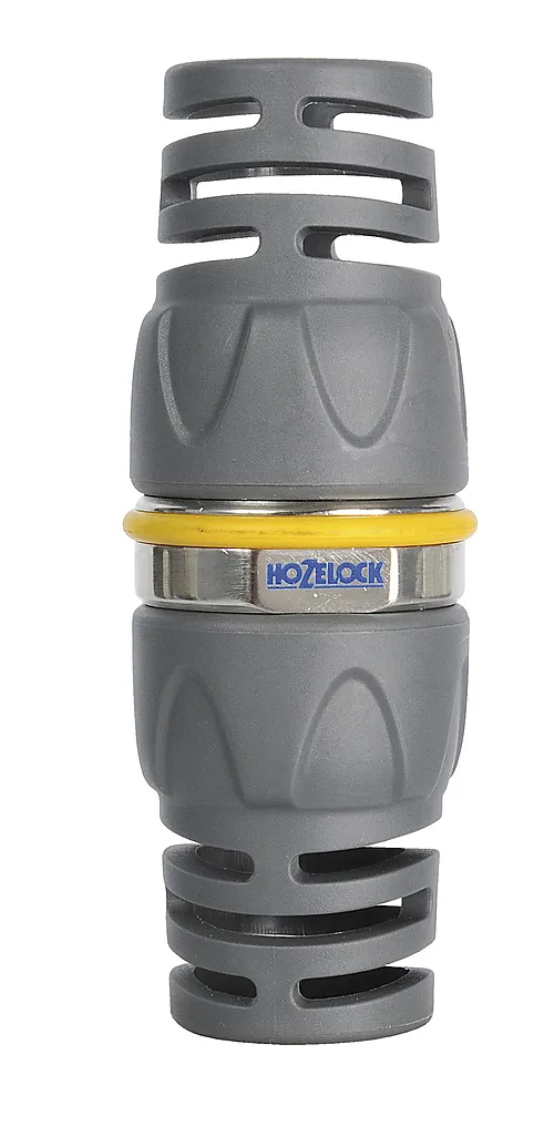 Hozelock slangereperasjons kobling i metall, 1/2". For skjøting eller reperasjon.